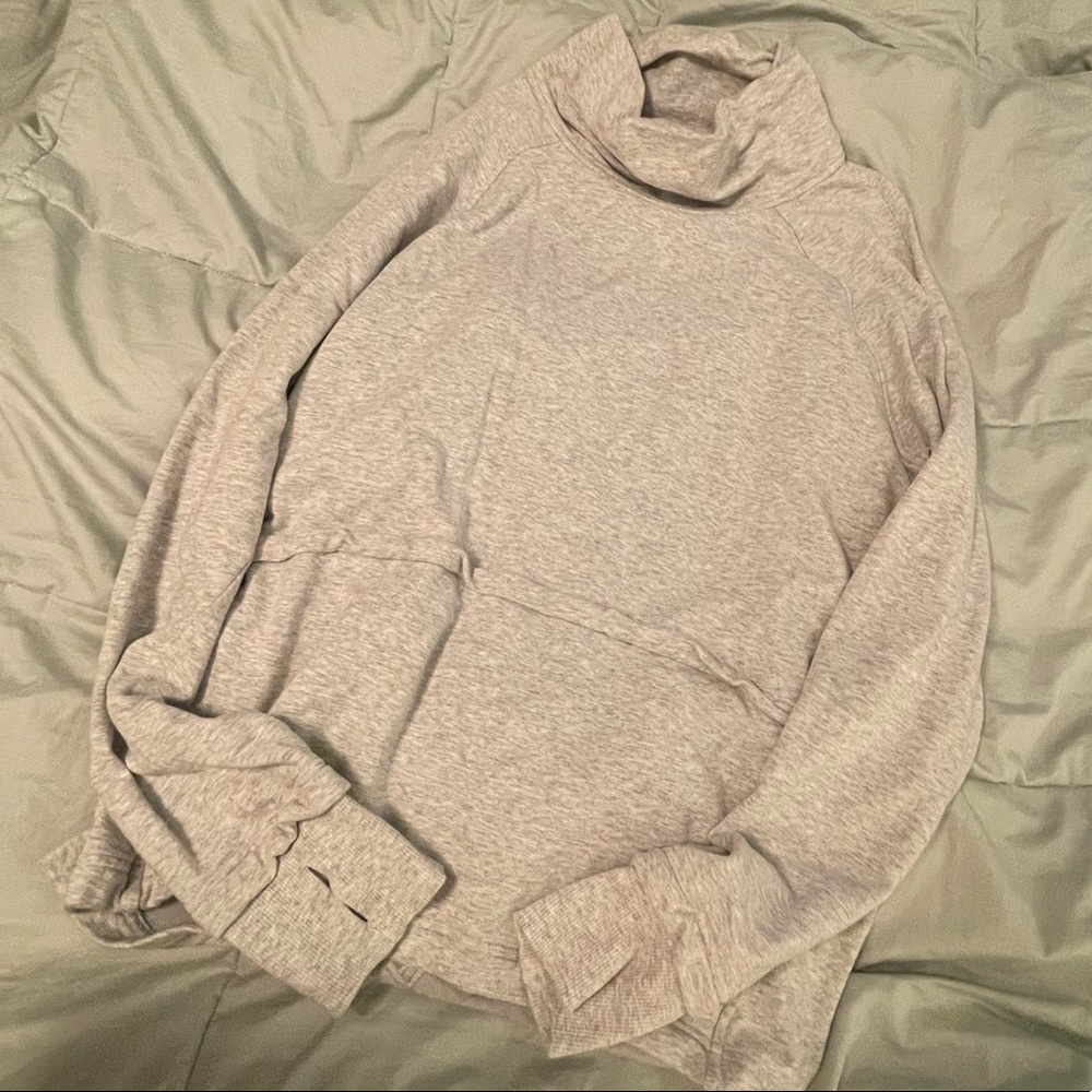 LULULEMON FLEECE LINED COWL NECK PULLOVER LIKE NEW SIZE 8